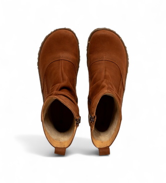 El Naturalista Leather ankle boots N722 Pleasant Wood brown