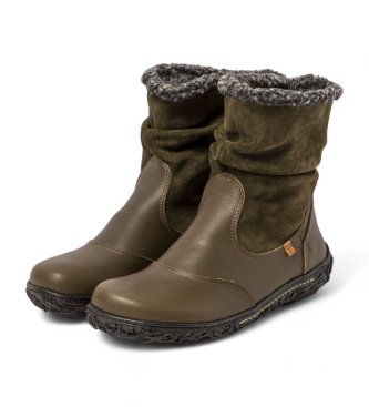 El Naturalista Bottines en cuir N758 vertes