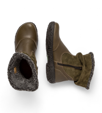 El Naturalista Leather ankle boots N758 green