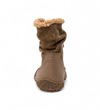El Naturalista N758 Stivaletti in morbida nappa plume marrone
