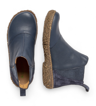 El Naturalista Bottines en cuir N786 navy