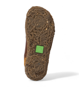 El Naturalista Braune Lederstiefeletten N786