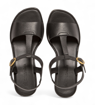 El Naturalista Ledersandalen N853 Gaia schwarz