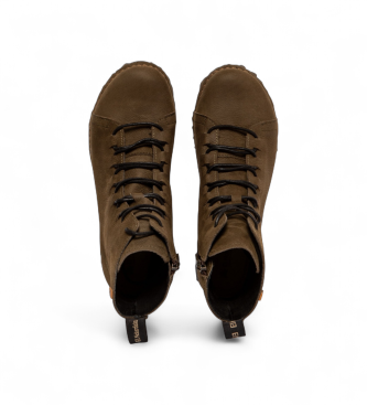 El Naturalista Pleasant Forest brown leather ankle boots