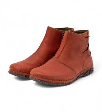 El Naturalista Leather ankle boots N917 Arizona red