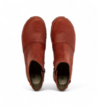 El Naturalista Leather ankle boots N917 Arizona red