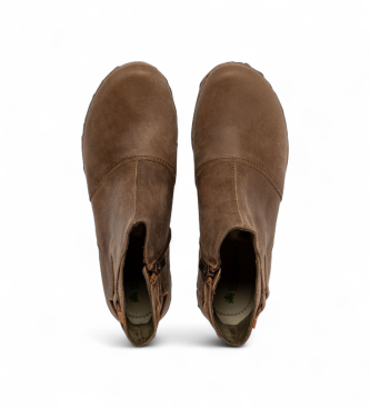 El Naturalista Leather ankle boots N917 Arizona beige