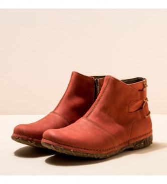 El Naturalista Leather ankle boots N917 Pleasant red