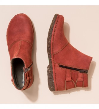 El Naturalista Leather ankle boots N917 Pleasant red