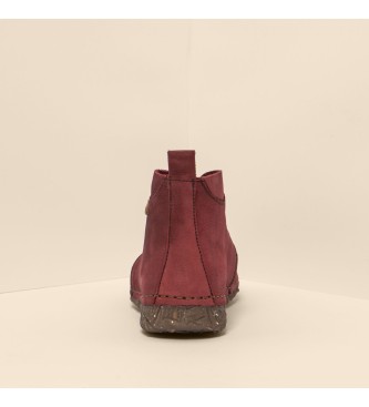 El Naturalista Leather ankle boots N974 Pleasant Cherry