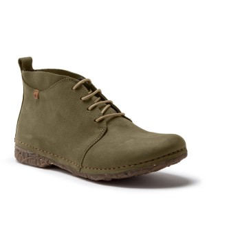 El Naturalista Leather Ankle Boots N974 Angkor green