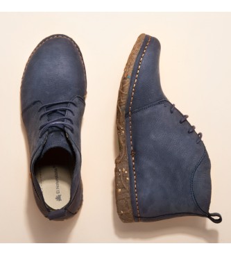 El Naturalista Leather Ankle Boots N974 Angkor blue