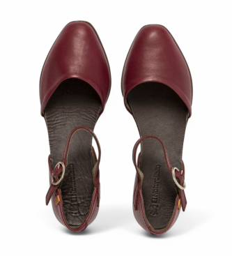 El Naturalista Leather Sandals Nd54 Stella burgundy