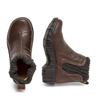 El Naturalista Braune Ne23 Lederstiefeletten