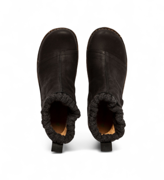 El Naturalista Pleasant leather ankle boots black