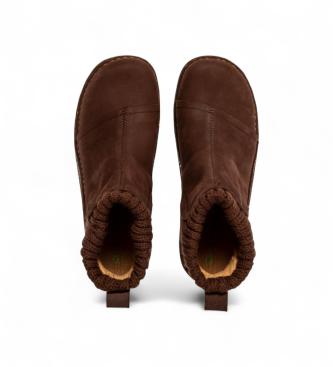 El Naturalista Pleasant brown leather ankle boots