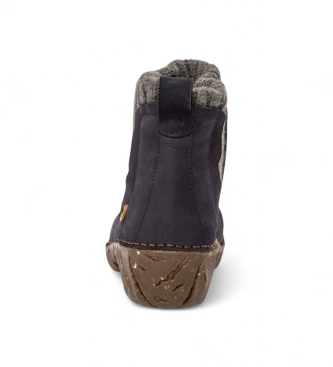 El Naturalista Pleasant Ocean blue leather ankle boots