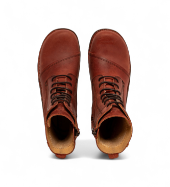 El Naturalista Leather ankle boots Ng57 Caldera red