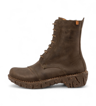 El Naturalista Leather ankle boots Ng57 Arizona green