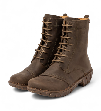 El Naturalista Leather ankle boots Ng57 Arizona green