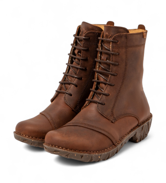 El Naturalista Arizona brown leather ankle boots
