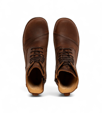 El Naturalista Arizona brown leather ankle boots