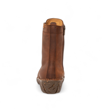 El Naturalista Arizona brown leather ankle boots