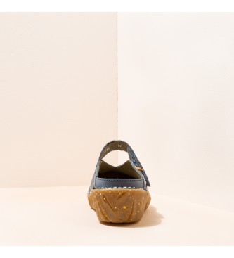 El Naturalista Leather Clogs Ng96 Yggdrasil blue -Heel height 4,5cm