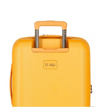 El Potro Kuffert i kabinestrrelse El potro Vera udvidelig gul