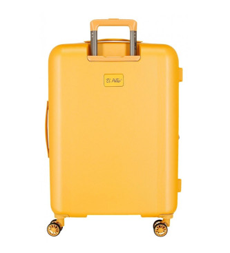 El Potro Średnia walizka Vera żółta