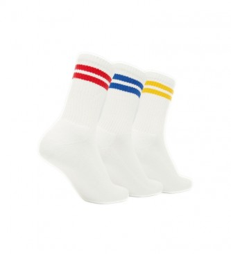 Ellesse calcetines Pullo 3pk SAAC 1208 blanco azul rojo amarillo