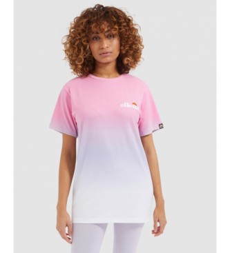 Ellesse T-shirt Labney Fade rose, blanc