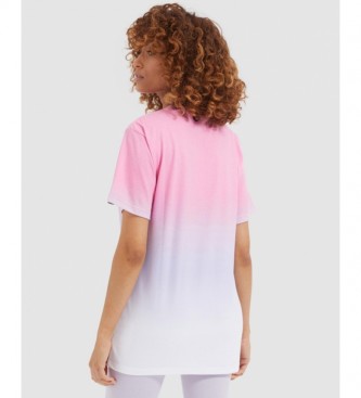 Ellesse T-shirt Labney Fade rose, blanc