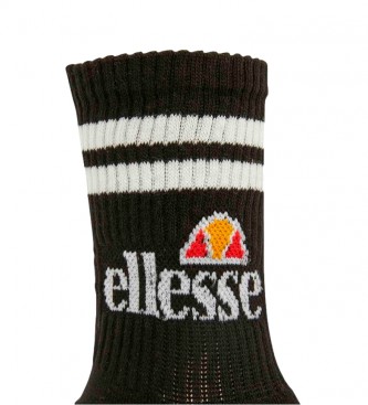Ellesse Pack of 2 black Pullo socks