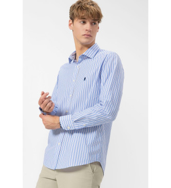 elPulpo Camicia in popeline Oxford blu