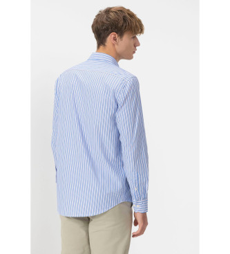 elPulpo Camicia in popeline Oxford blu
