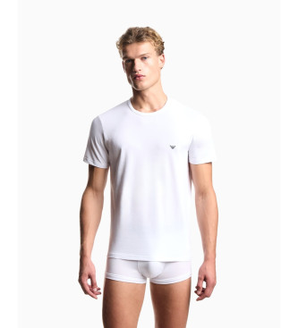 Emporio Armani Set med 2 vita t-shirts med rund halsringning