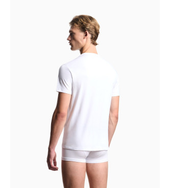Emporio Armani Set med 2 vita t-shirts med rund halsringning