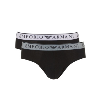 Emporio Armani Set 2 zwarte Endurance slips
