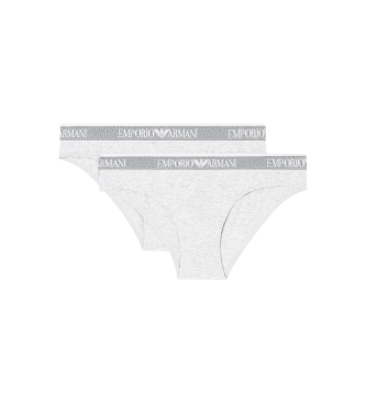 Emporio Armani Set di 2 mutandine grigio chiaro