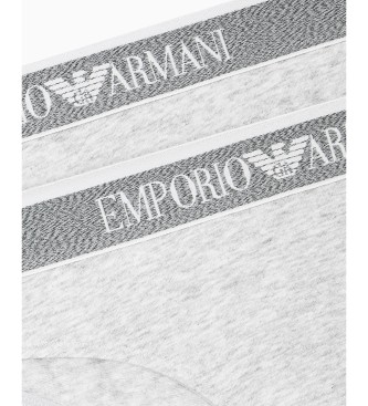 Emporio Armani Set di 2 mutandine grigio chiaro