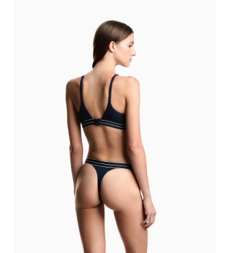 Emporio Armani Set di 2 perizomi blu navy semplici