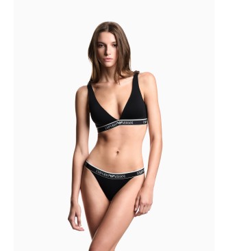 Emporio Armani Set di 2 infradito neri Iconic Logoband