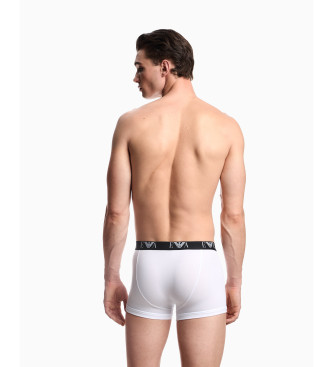 Emporio Armani Lot de trois boxers avec logo blanc