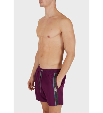 Emporio Armani Maroon basic swimming costume