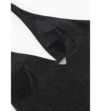 Emporio Armani Costume da bagno nero in lurex
