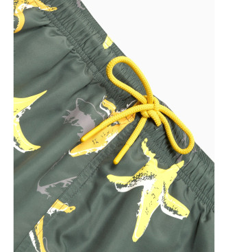 Emporio Armani Costume da bagno verde Sea Animals ASV