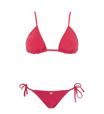 Emporio Armani Bikini Deco rdeča