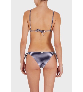 Emporio Armani Niebieskie bikini Vichy