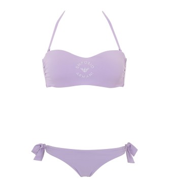 Emporio Armani Bikini Classic liliowy